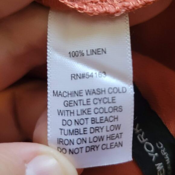 NWT Women's Marc New York 100% Linen Long Skirt in Bruschetta Medium - Picture 6 of 7